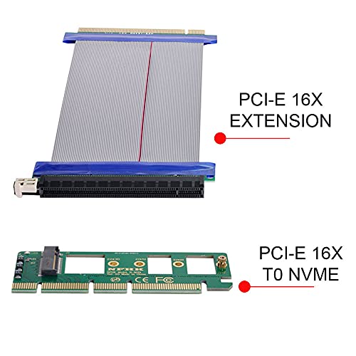 Adaptador vertical NVME AHCI SSD para modificar la distribución interna de PC 7