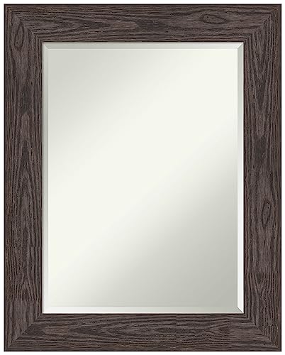 Amanti Art Black Bathroom Mirror for Over Sink, 30x24 Vanity Wall Mirror