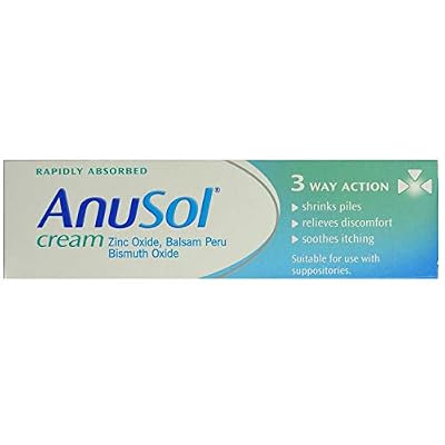 Anusol 43g SOY Cream - Whole Body Skin Moisturizer for All Skin Types, Damage Control & Pore Treatment, 1.51 oz
