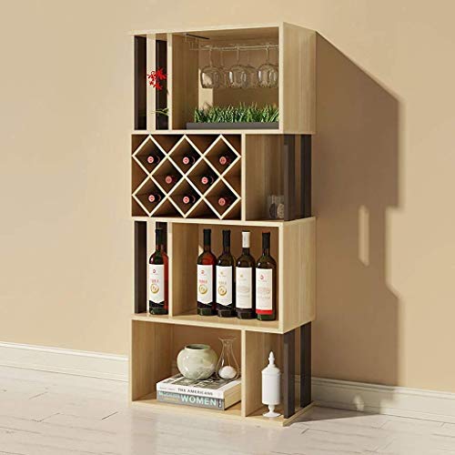 Armario para botellas de vino de madera maciza 60x30x132.5 cm