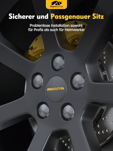 MIKKUPPA M12x1.5 Radmuttern - SW19 Ersatz für 2006-2020 Ford Fusion, 2012-2018 Focus, 2001-2022 Escape, 2011-2019 Fiesta, 20 Stück Einteilige Chrom OEM Factory Style Bulge Acorn Seat Radmuttern