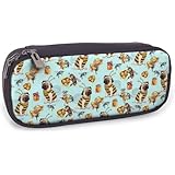 ペンケース 超かわいいブルドッグ 筆箱 文房具 ペンポーチ 筆入れ PUレザー 大容量 収納 物入れ 軽量 防水 通学 多機能 化粧ポーチ 鉛筆ケース ペン袋 学生用 子供 女の子 男の子