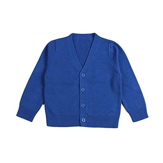 LaoZanA barn unisex baby kofta cardigan stickade produkter långa ärmar jacka