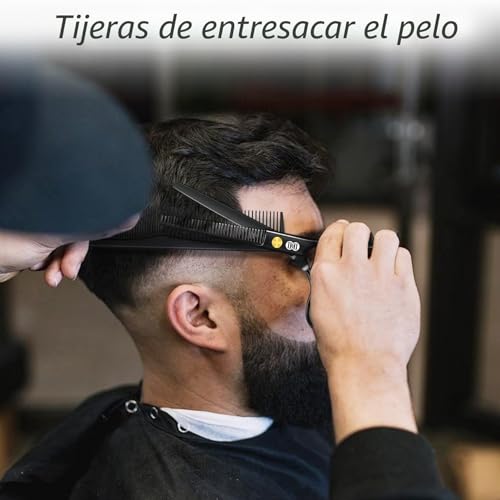 Miniatura 5 de Ciicii Tijeras Peluqueria Profesional, 6,7 Pulgadas Tijeras Barbero De Cortar Tijeras Entresacar Peluqueria Tijera Cortar Pelo Tijera Para El Cabello Para Peluquero Y Salón De Corte Negro