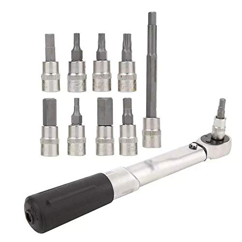 Juego de herramientas manuales de llave inglesa para reparación de bicicletas, llave dinamométrica ajustable de aleación de aluminio, juego de herramientas de reparación de bicicletas, herramienta de