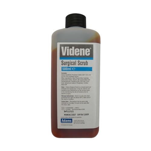 Videne Surgical Scrub 7.5% 500Ml Povidine-Iodine Antiseptic