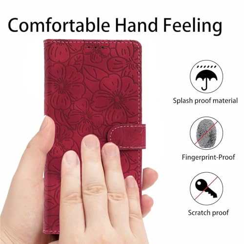 Samsung Galaxy S24 étui floral rouge pour libérer vos mains