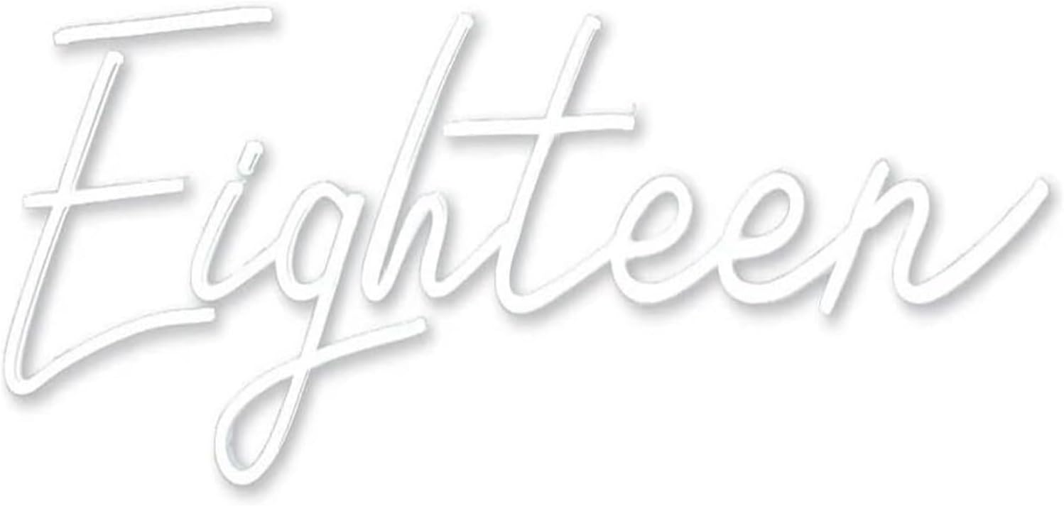 Soothing Atmosphere Lamp Neon Sign Eighteen Light Home Art for Wedding Confession Party Room image 3