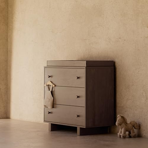 Image of Storkcraft Texas 3 Drawer Chest with Changing Table Topper, Hazelnut