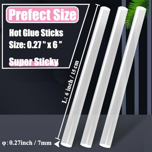 MONVICT Mini Hot Glue Sticks 0.27 in. Diameter, 6 in. Length - 2 LBS Clear High Adhesion Hot Melt Glue Sticks for Crafts, DIY, Repairs & School Projects - Fits Most Mini Glue Guns