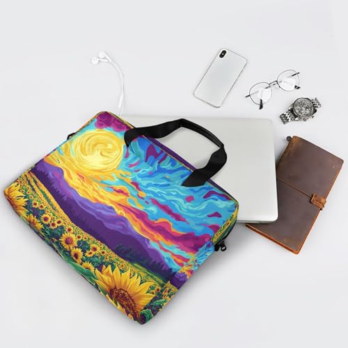 Maletín portátil ALAZA con diseño girasol para laptop 13-15.6" miniatura 7