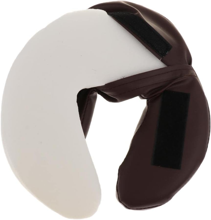 Massage Table Cradle Pillow insserts, PU Leather and Foam Inserted, for Beauty Salon Spa (Brown)