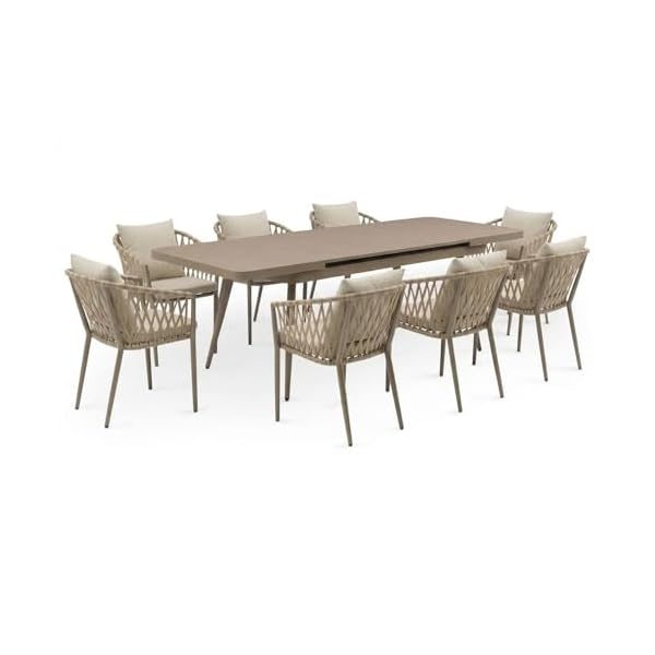 Patioco Essgruppe Sunny ausziehbar Champagner