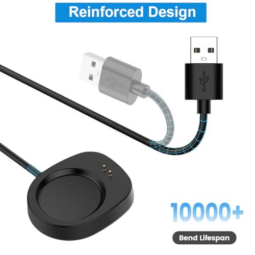 Image of ZORBES Replacement Charger Compatible with Amazfit T-Rex 3 Watch Fast Charger Adapter USB Cable, Replacement Charging Cable Cord for Amazfit T-Rex 3, Balance 2 /1, Smart Watch (3.3ft /1m)