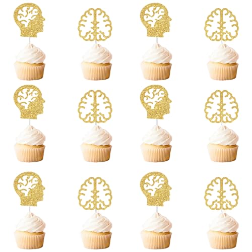 Decoración de pastel de fiesta temática de neurología para regalo de graduación de neurólogos