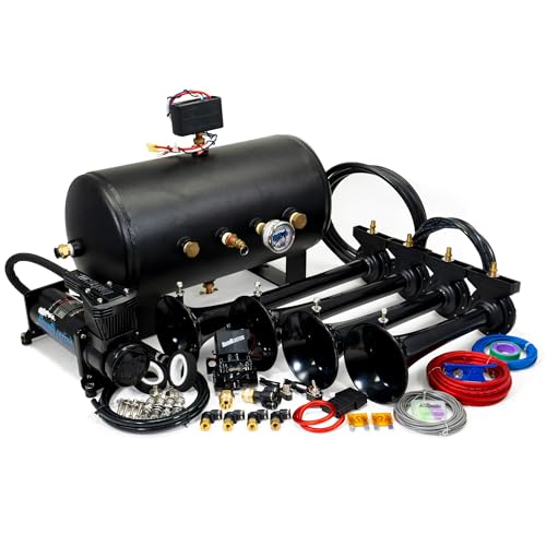 Hornblasters Conductors Special 544K Nightmare Edition Train Horn Kit ,150PSI 5 gallon air system, USA Made Horn, 147.7 Actual dB
