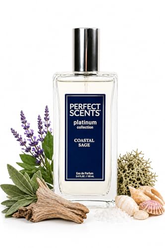 Perfect Scents Fragrances | Inspired by Jo Malone’s Wood Sage & Sea Salt | Platinum Collection | Coastal Sage | Unisex Eau de Parfum | Paraben & Phthalate Free | Never Tested on Animals | 3.4 Fl Oz
