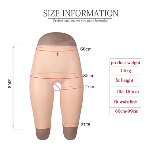 Calcinhas de silicone para vagina realçadoras de quadril falsas para crossdresser transsexual, roupa
