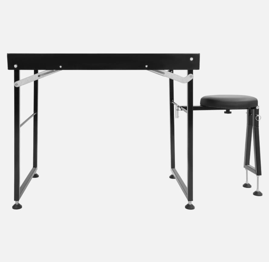 Outdoor Long Range Adjustable Shooting Table Portable Gun Rest w/Padded Seat