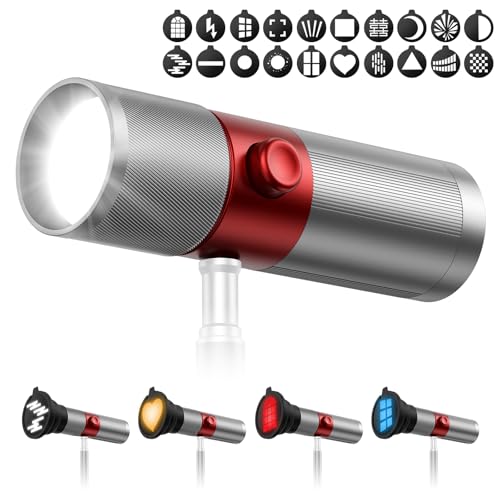 Projecteur vidéo LED portable avec 20 filtres GOBO pour des effets de lumière uniques