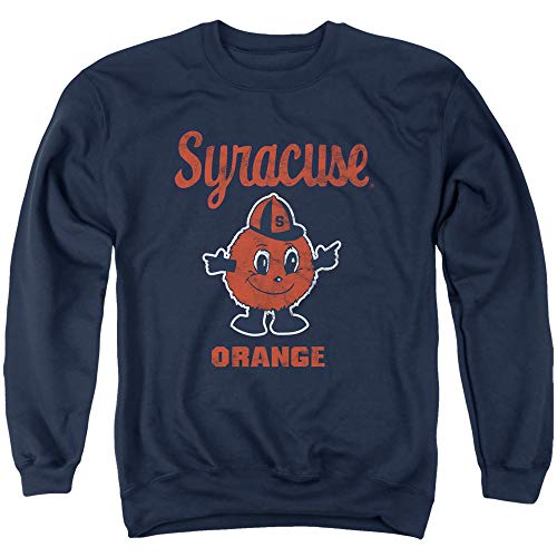 Syracuse University Official Otis Unisex Adult Crewneck Sweatshirt,Navy, Medium