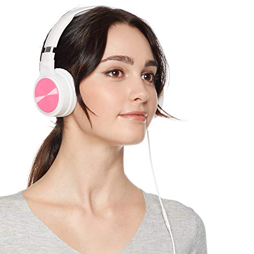 Image of amazon basics Lightweight On-Ear Headphones - Pink