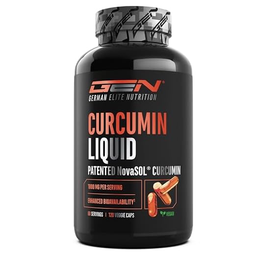 Curcuma NovaSol® - 120 cápsulas líquidas - 1000 mg de curcumina por dosis diaria - Con tecnología patentada NovaSOL® - 185 veces mayor biodisponibilidad gracias a la forma líquida - vegano