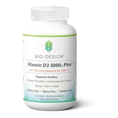 Bio-Design Vitamin D3 5000 with K2 100 caps Cover