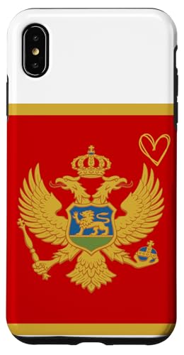 モンテネグロ 国旗 モンテネグロ ハート 誇り高い ヘリテージ ナショナル スマホケース iPhone XS Max 用
