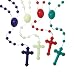 Religious Gifts Moulded Acrylic Prayer Bead Our Lady of Guadalupe Rosary, 100 Pack, Assorted Color