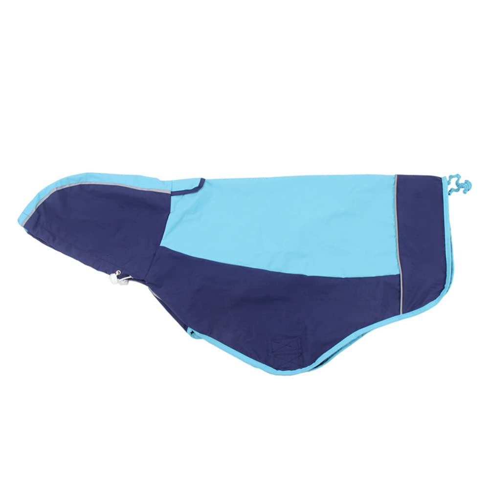 Chubasquero para Perros, Chubasquero con Capucha for Perros, Ajustable, Reflectante, Impermeable, Ligero, for medianos y Grandes(Blue,M 7)