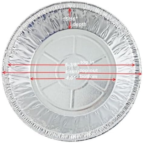 ProPac & Seal 6" Aluminum Foil Mini Pie Pans - Disposable Small Baking Tin Plates PACK OF (200)