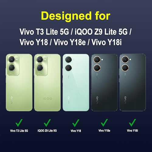 Image of Zapcase Back Case Cover for Vivo T3 Lite 5G | Compatible for Vivo T3 Lite 5G Back Cover | Liquid Silicon Magic Case with Camera Protection | Sapphire