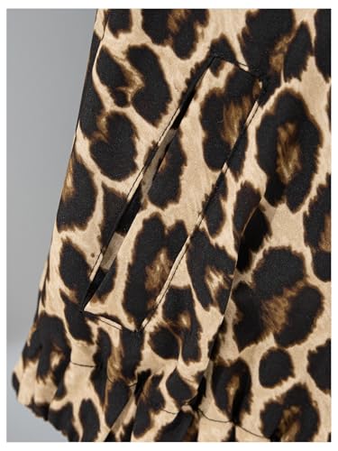 SOLY HUX Toddler Girl's Leopard Zip Up Hoodies Jacket Cheetah Print Color Block Long Sleeve Windbreaker Outerwear4