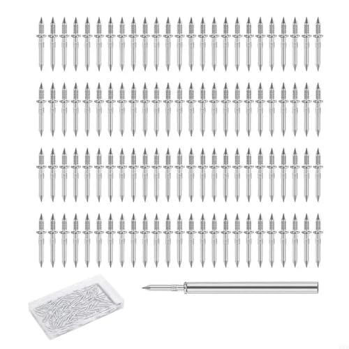 Clavos de Doble Cabeza para zócalos 600 piezas con herramienta de instalación sin marcas para molduras de madera maciza miniatura 1