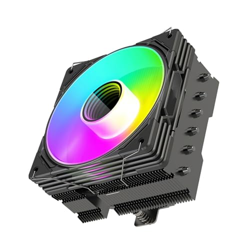 Éclairage radiateurs de refroidissement CPU ARGB avec ventilateur aluminium 6 tuyaux de chaleur