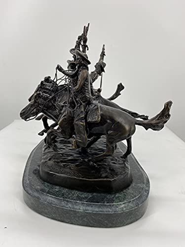 Estatua de bronce macizo Coming Through The Rye mini miniatura 2