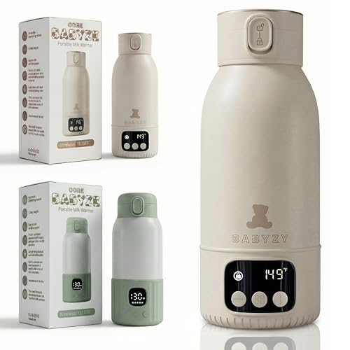 Image of Portable Bottle Warmer 17oz – Baby Bottle Warmer for Breast Milk & Formula, Fast Heating with Smart Temperature Control, Long Battery Life, Cordless for Travel, Car & Outdoor Baby Feeding