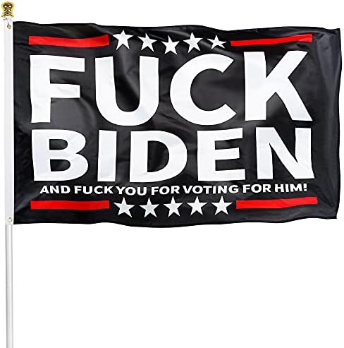 XIFAN Premium Flag for Fuck Biden 3x5 Ft FK Biden Polyester Banner with Brass Grommets Outdoor Decoration