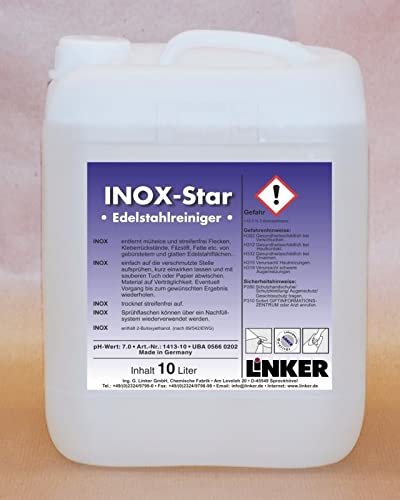 Inox-Star Edelstahlreiniger 10,1 Liter Kanister | Reiniger | Hygiene | Reinigungsmittel | Reinigungschemie |