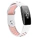 Produktbild Reety Armband für Fitbit Inspire/Fitbit Inspire HR, verstellbares TPU-Silikon, atmungsaktives Sportarmband für Fitbit Inspire/Inspire HR Gesundheit & Fitness Tracker - weiß/rosa - Größe S