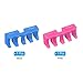 PATIKIL Badminton Stringing Racquet Load Spreader, 2 Pack Embedded Racket High Pounds Load Adapter Protector Stringing Machine Tool, Pink/Blue