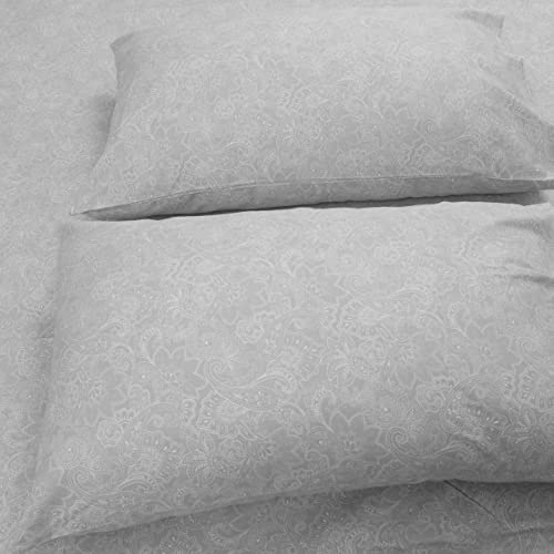 Image of Huesland 210 TC Premium Single Bedsheet Elastic Fitted Pure Cotton with 1 Pillow Cover