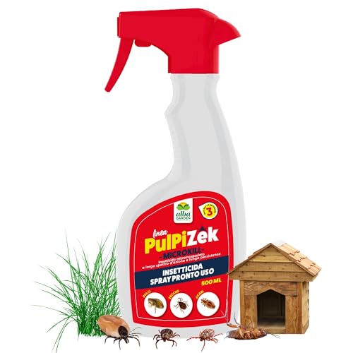Albagarden - Insetticida Pulci Zecche Acari - Antiparassitario per Disinfestazione Ambienti Frequentati Da Animali E Allevamenti x 500 ml