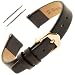 Gilden Ladies 10-14mm Classic Calfskin Fashion Color Flat Leather Watch Band F60