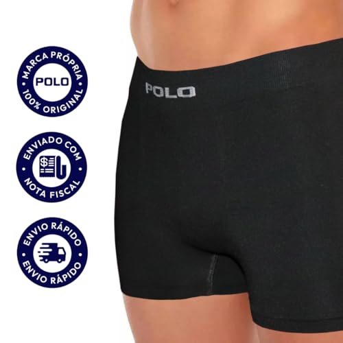 Kit 3 Cuecas Polo 781 Algodão Boxer Sem Costura - Sortido (BR, Alfa, P, Regular, Cores sortidas)
