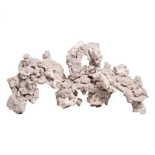 CaribSea South Sea Base Rock for Aquarium - 40 lb - Natural Rock for Aquascaping, Ideal for Saltwater Tanks, Enhances Aquarium Design & Supports Aquatic Life