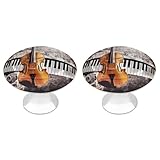 Photo Gallery fzmtlds manopole rotonde per cassetti da cucina, per pianoforte, violino, note musicali, confezione da 2, in acciaio inox, per cassetti e armadietti Photo Gallery fzmtlds manopole rotonde per cassetti da cucina, per pianoforte, violino, note musicali, confezione da 2, in acciaio inox, per cassetti e armadietti
