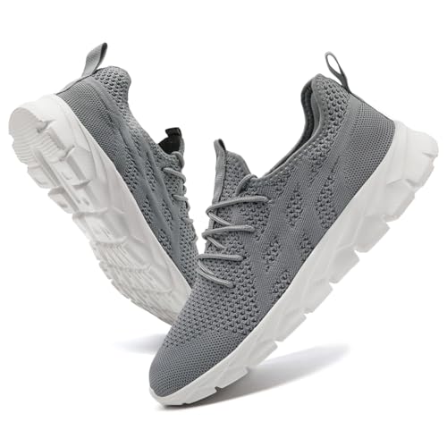 Image of DLWKIPV Mens Running Shoes Sneakers Non Slip Slip On Tennis Lightweight Athletic Cushioned Comfort for Walking Gym Fitness & Daily Training Leisure Sports