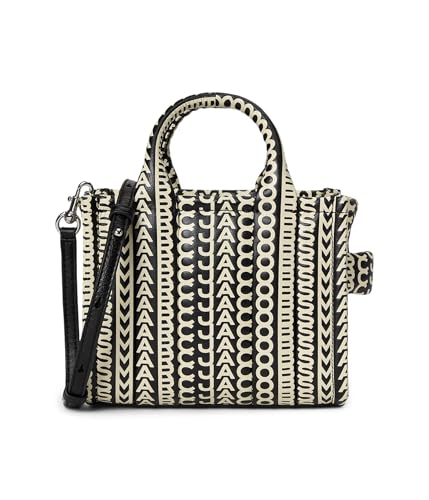 Bolso Marc Jacobs The Monogram cuero Mini negro/blanco miniatura 1